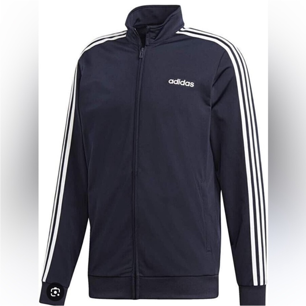 Adidas Black and White Lightweight Track Jacket